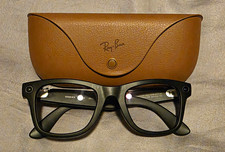 Ray-Ban Meta Gen 2 Wayfarer Full Rim Black Plastic Eyeglasses 52-22 145 picture
