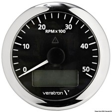 Revolution counter 5000 RPM black picture
