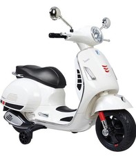 Brand New Huffy Vespa Scooter 6V Kids Ride-On in White picture