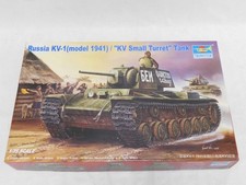 1/35 Trumpeter WW2 KV-1 Small Turret 1941 Tank & Metal Barrel Plastic Model Kit picture