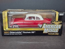 RARE 1/18 ERTL American Muscle Authentics 1950 Oldsmobile Rocket 88 Red Two Tone picture