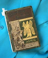 1890 Historia de Asiria Zenaida A Ragozin Antique Spanish History Book Madrid picture