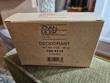 (3-pack) Vintage Jovan Musk Alcohol Free 3oz Stick Deodorant For Men NOS picture