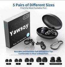 Ear Plugs for Sleeping Noise Cancelling,Yawsoy 2 Pair Silicone Reusable Ear..246 picture