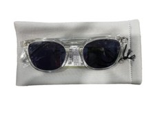 Men's Acetate Square Surf Sunglasses - Goodfellow & Co Clear with Storage Case picture