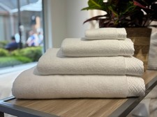  NEW FRETTE Bath Towel Savona 100% Cotton White Holiday Bridal Wedding Gift  picture
