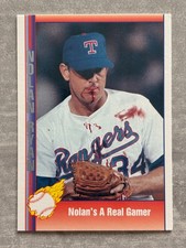 1991 Pacific NOLAN RYAN Texas Rangers BO JACKSON Bloody Lip & Jersey Gross Card picture