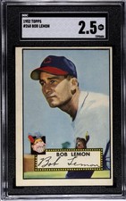 1952 Topps - Semi-High # Bob Lemon #268 picture