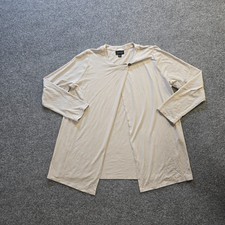 J Jill Cardigan Womens Size Medium Petite Beige Long Sleeve Wearever Capsule picture