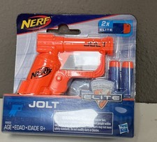 NERF N-Strike Elite Jolt Blaster Orange Mini Dart Gun w/ 2 Darts New Sealed picture