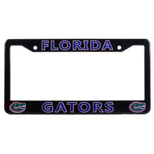 Florida Gators License Plate Frame Cover - Black - EliteAuto3K picture