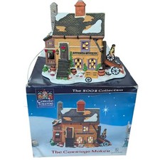 Carole Towne Christmas Carriage Maker Shop Lemax 2002 Original Packaging picture
