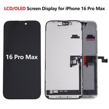 For iPhone 16 Pro Max Replacement Touch Screen Soft OLED LCD Display Assembly picture