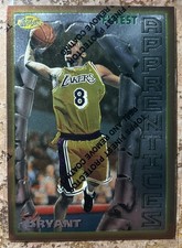 1996-97 Topps Finest Kobe Bryant Bronze APPRENTICES Rookie Card with Coating picture