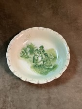 Victorian Rosenthal Porcelain Monbijou Printemps Green Transfer Small Bowl picture