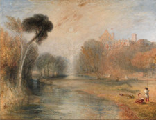 J.M.W. Turner Signed Hand-Painted Oil Painting on Canvas 20x28 in Romanticism.. picture