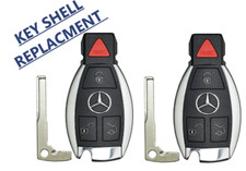 X2 Mercedes Benz 1997-2014 / 4-Button Fobik Key SHELL CASE NEC & BGA picture