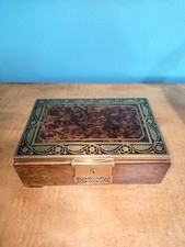 CIRCA 1905 - 1910 ERHARD & SÖHNE JUGENDSTIL ART NOUVEAU BRASS AND BURL WALNUT IN picture