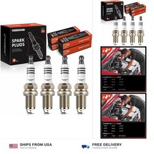 A-Premium Iridium & Platinum Spark Plugs Compatible with Mitsubishi Lancer 20... picture