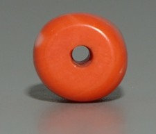 Real Tibetan 18th Century Old Antique Noble Buddhist Red Coral Mala Bead Amulet picture