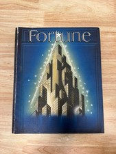 Fortune Magazine December 1937 Joseph Binder Art Deco Skyscraper City Cover picture