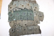 US Military Issue WW2 Korea  M1 Garand 30-06 Enbloc Clip Canvas Belt Pouch picture