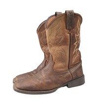 Justin Men's Chet Western Leather Boots - Brown Size 8 D Style: 7223  picture