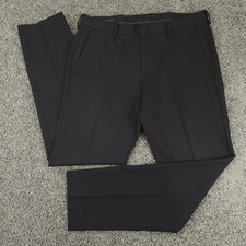 J Crew x Loro Piana Pants Mens 33x30 Black Ludlow Slim Super 120s Merino Wool * picture