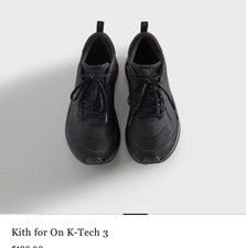 Kith x On K-Tech 3 Men's 12 Black In Hand picture