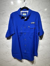Magellan Outdoors Pro Angler Fishing Short Sleeve Classic Fit Shirt Sz Large New picture