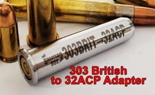 303 British to 32ACP Rifle Adapter - Chamber Reducer  - Free Case & Ship picture