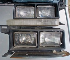 1984-1989 Volvo 740 USA Quad Headlight Assemblies pair Left/Right Used OEM  picture