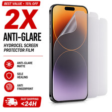 2X Anti-Glare Matte Hydrogel Screen Protector For iPhone 17 16 15 14 13 12 XR picture