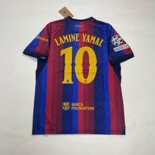 Yamal 10 Barcelona Blue Red Short Sleeve Kit Jersey picture