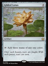 Gilded Lotus 725 R Foil FDN MTG NM picture