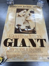 Giant (1956) original movie poster rerelease 1996 40th ann. rolled picture