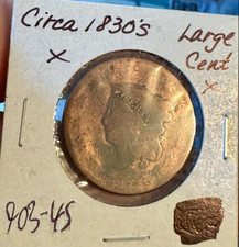 USA 1 Cent No Visible Date 1816-1835 Liberty / Matron Head picture