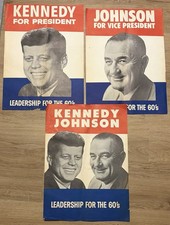 Kennedy And Johnson Leadership For The 60s Posters picture