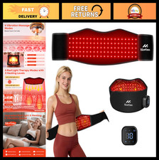 Cordless Red Light Therapy Belt with Vibration for Pain Relief, 660nm & 850nm picture