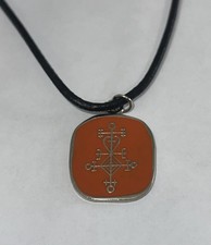 Vintage Icelandic Rune for Attracting Love Talisman Pendant Necklace Ástarstafur picture