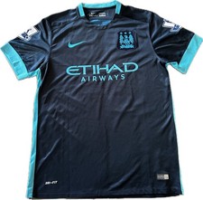 Nike Manchester City Kevin De Bruyne #17 Dri-FIT Navy/Light Blue Soccer Jersey M picture