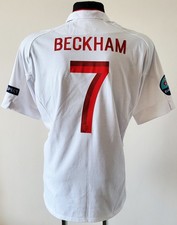 Rare 2012-13 England Home Football Shirt BECKHAM 7 Umbro Euro 2012 Jersey 46 picture