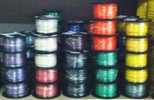 500 FT TFFN/TEWN WIRE. 18AWG STRANDED BC  600 VOLT. MADE IN USA.  8 COLORS AVAIL picture