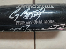 Craig Biggio & Jeff Bagwell Dual Signed Rawlings Bat, Bought/Signed @ EnronField picture