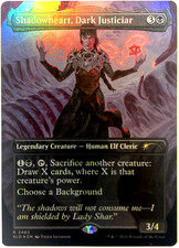 MTG Shadowheart, Dark Justiciar (Foil) Secret Lair Dungeons & Dragons 2483 NM picture
