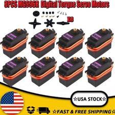 8PCS MG996R 180° Metal Gear Digital Torque Servo Motor For Futaba RC JR Racing picture