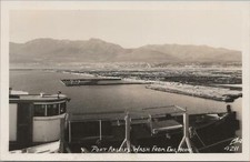 RPPC Postcard Port Angeles Washington From Ediz Hook WA Ellis  picture