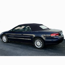 Fits: 2001-2006 Chrysler Sebring, Convertible Top w/Window, Black Sailcloth picture