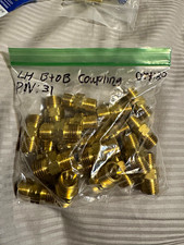 Western Enterprise Brass LH B to B Male-to-Male Coupling Lot P/N 31 picture