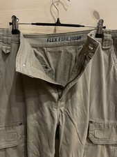 Duluth Trading Fire Hose Pants Mens 34x30 khaki cargo Flex Workwear picture